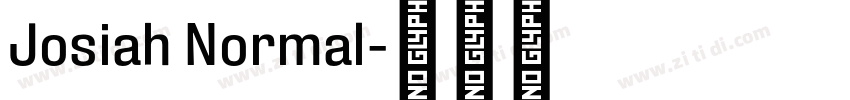 Josiah Normal字体转换